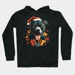 Christmas pitbull Hoodie